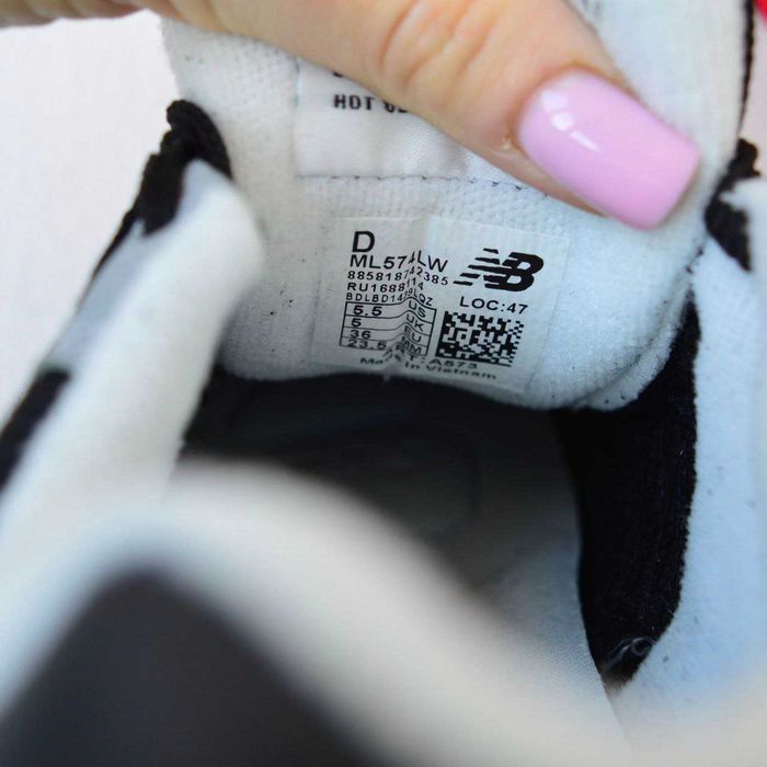 New Balance 574 Black White чорні з білим кросівки жіночі нью беленс баланс кроссовки кросовки