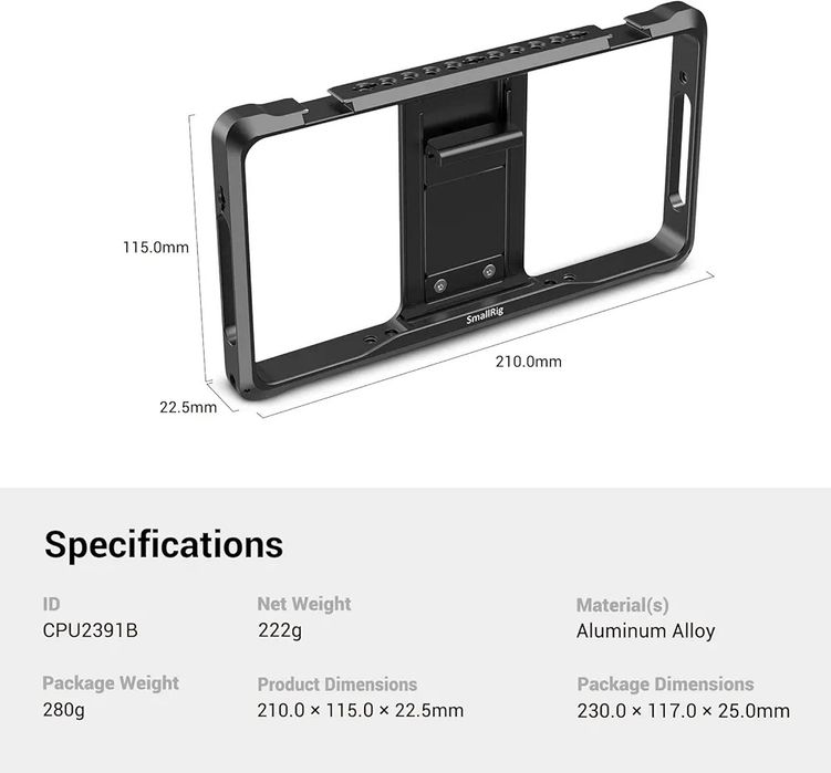 Клітка SmallRig Phone Cage CPU2391B