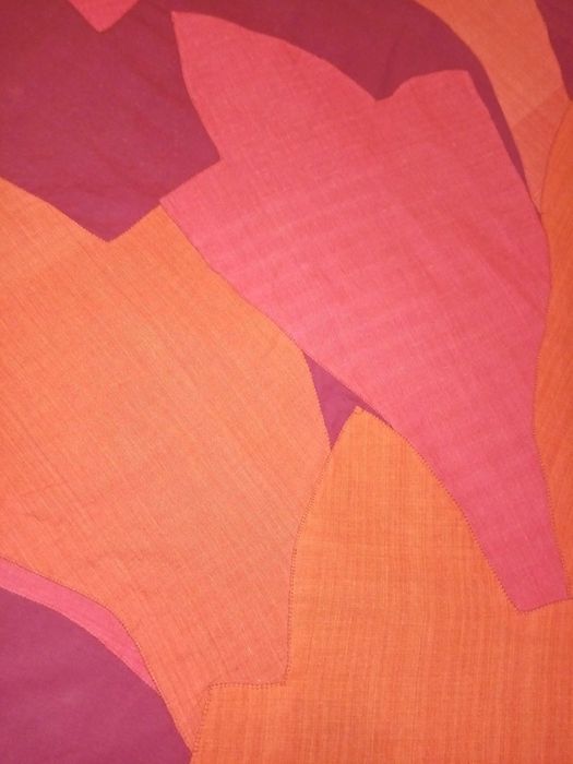 Capa  edredon  Zara Home   tons tijolo tamanho 2,20 x2,20  + 2 fronhas