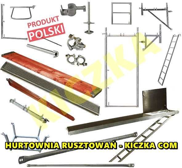 Rusztowania WYPRZEDAŻ rusztowanie PLETTAC Bauman Rux OKAZJA- Hurtownia