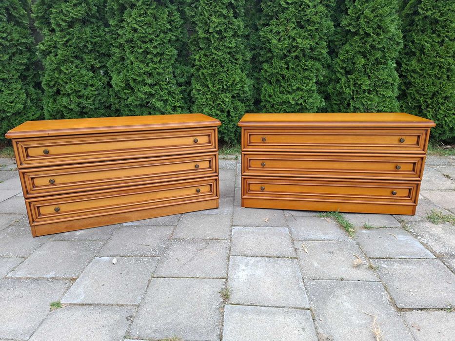 2 komody jasny orzech