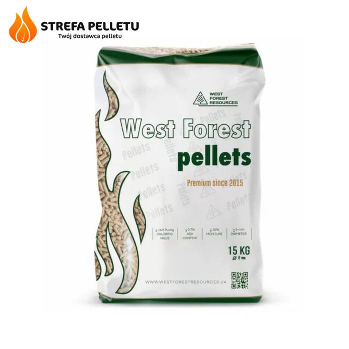 Pellet West Forest Resources - iglasto liściasty - 6 mm - transport z windą