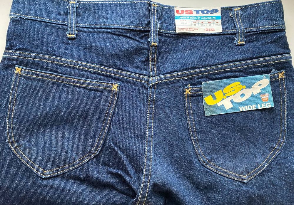 Редчайшие винтажные джинсы U.S.TOP W36L36 NEW rifle f.u.s