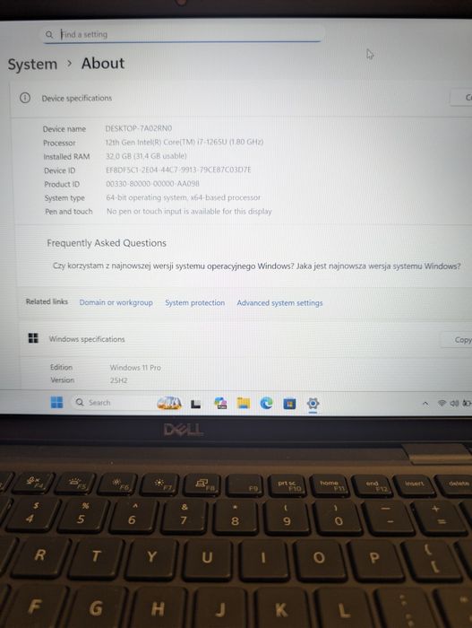 Laptop Dell Latitude 7430 | i7-1265U | 32/512 GB