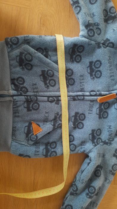 Ciepła pluszowa kurteczka/ kurtka chlopiec 92