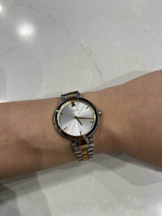Zegarek srebrno-złoty Tous