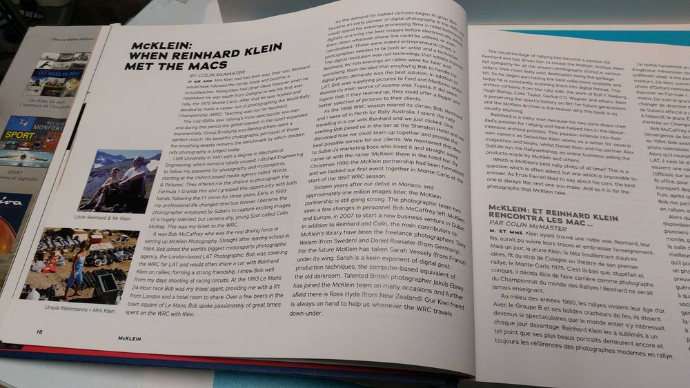 Livro: RALLYES des origines à aujourd'hui (2013) de McKlein