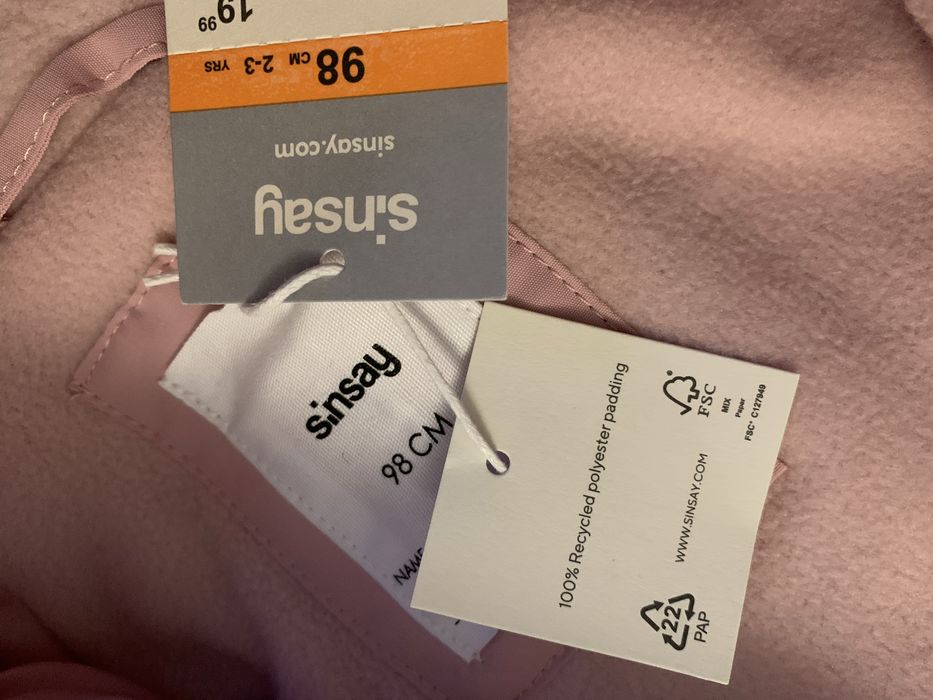 Nowy zimowy kombinezon 98 sinsay