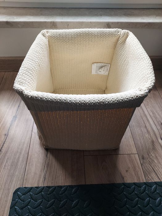 Kosz szyty ręcznie do regału półek szafki pokoju do przechowywania