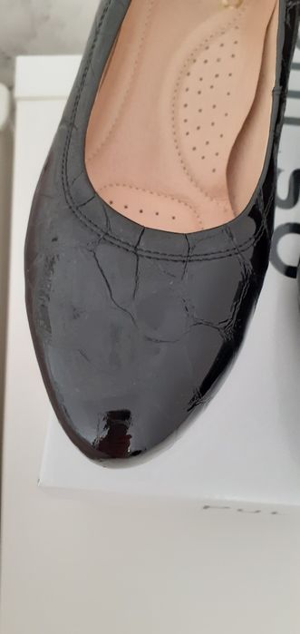 Buty czółenka Pulso skóra Czarny Kamień  roz. 36