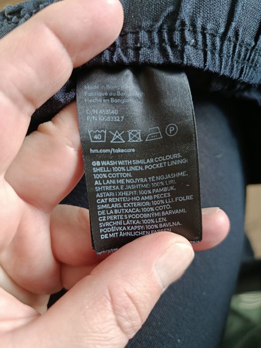 Damskie lniane spodenki H&M L