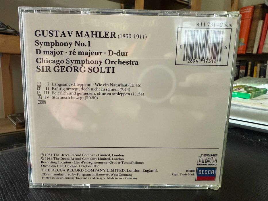 Mahler – Symphony No. 1 – Chicago Symphony Orchestra, Georg Solti