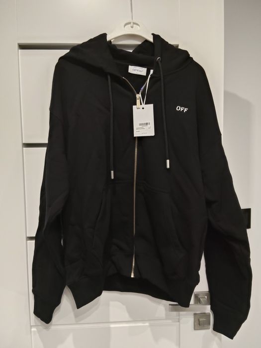 Bluza off white nowa męska z kapturem