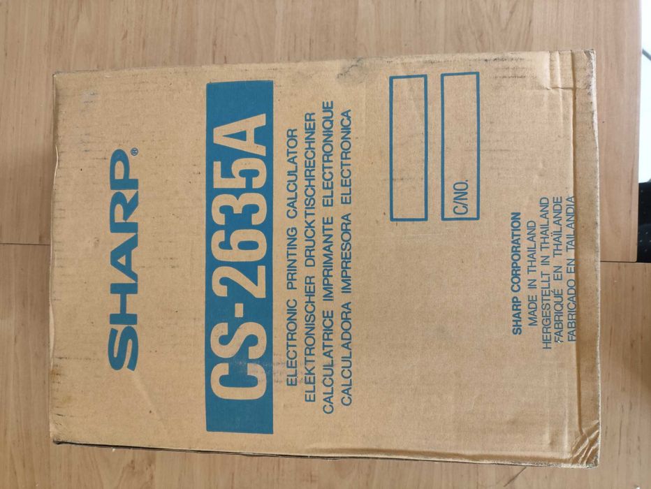 Calculadora com Impressora Sharp Compet CS-2635A (Como Nova / Na Caixa)