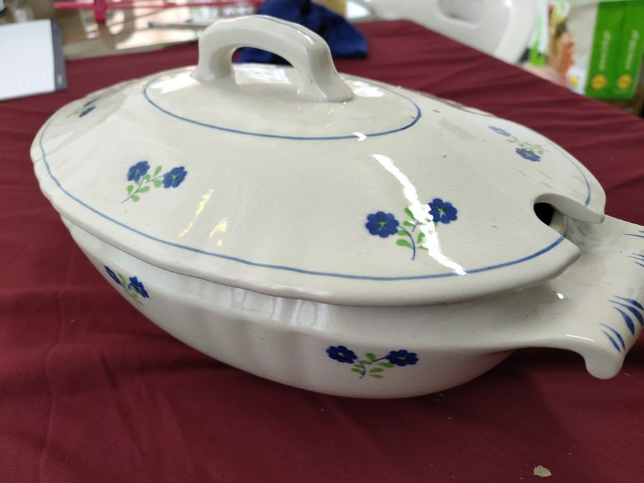 Sacavem loiça terrina 35x20x10 centímetros terrina