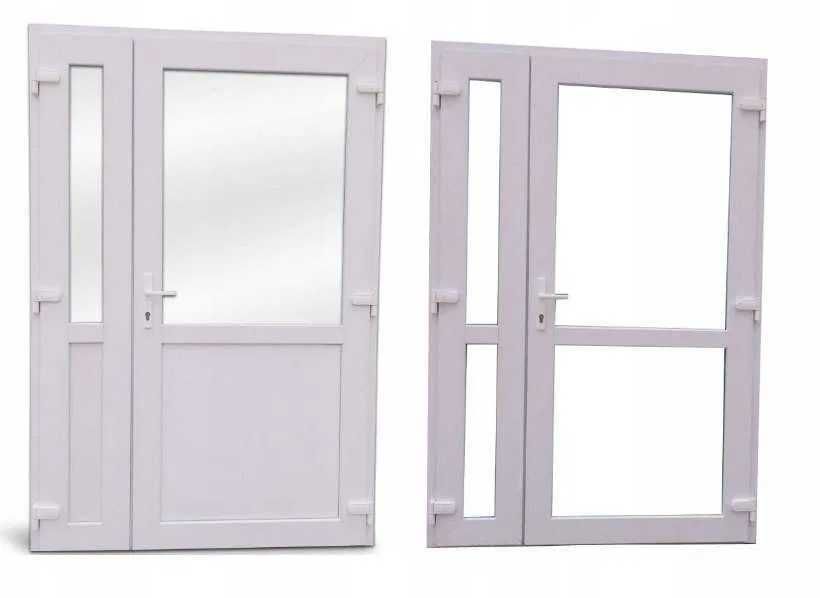 Drzwi zewnętrzne PCV 1400x2100 białe