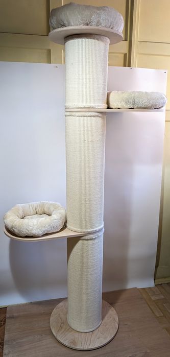 Natural Paradise Drapak dla Kota Jasmine XXL Kremowy 219cm OGROMNY NOW