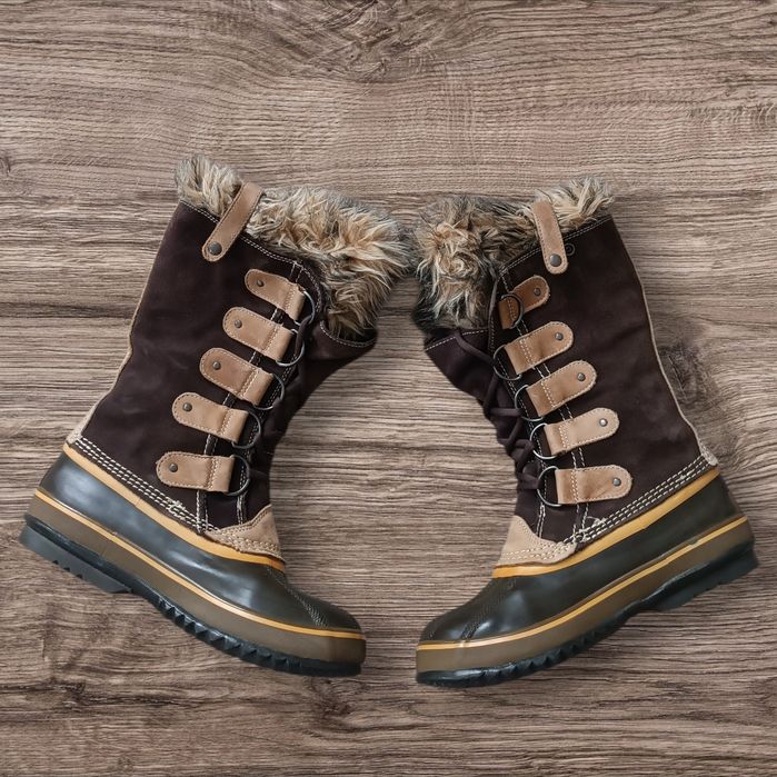 Buty Sorel Joan Arctic Śniegowce Ocieplane Wodoodporne Zimowe r. 40
