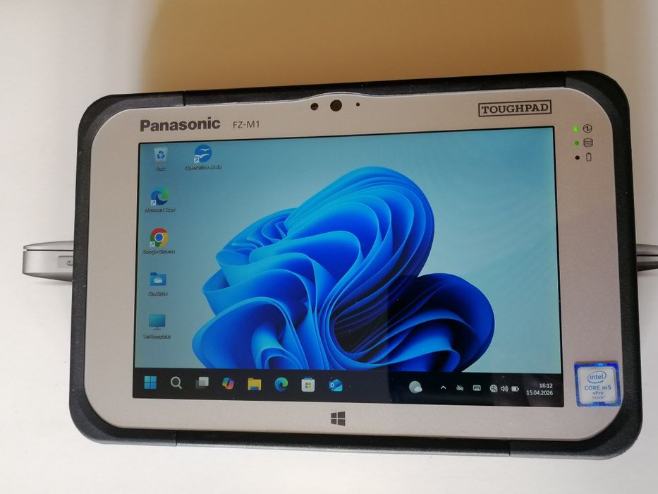 Warsztatowy Panasonic 7" FZ-M1 M5-6 gen Win 11/10 8GB 128GB SSD LAN SIM LTE WiFi BT HUB 8W1 pióro