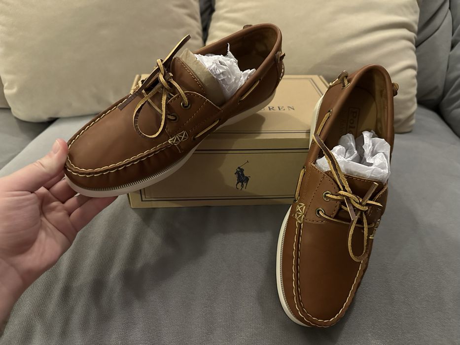 NEW Кожаные Мокасины Polo Ralph Lauren 41 (Нат. Кожа) (Ритейл 9499грн)