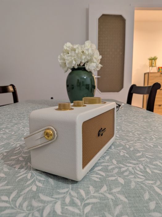 Coluna + Rádio Bluetooth novo Sangean