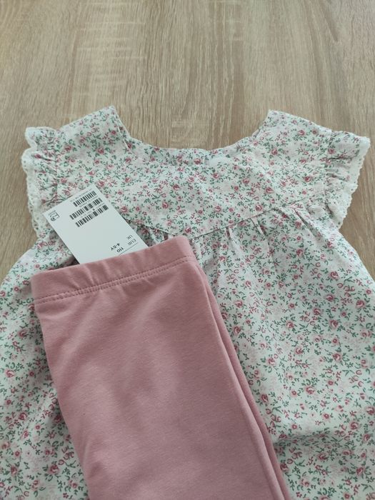 Bluzka tunika Newbie i spodenki H&m nowe 110 rozmiar
