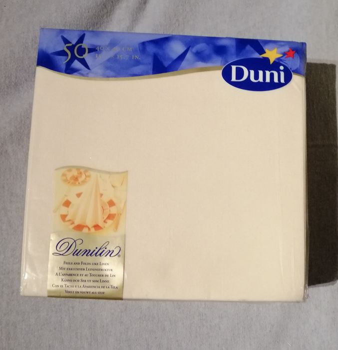 Serwetki Duni, ecri, 40x40 cm, 50 szt.