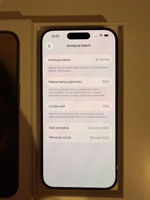 iPhone 15 Pro 128GB naturalny tytan
