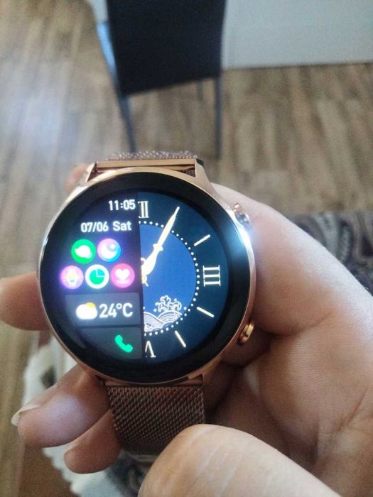 Smartwatch Damski Zegarek Wodoodporny Rozmowy Smart Watch + 4 Paski