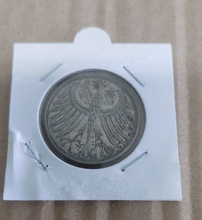 Moeda  em prata da Alemanha 5 Marcos
