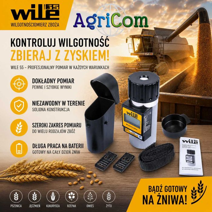 Wilgotnościomierz , miernik wilgotności ziarna , zboża WILE 55