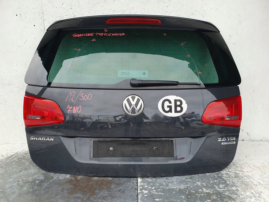 vw sharan 7n 010- tył klapa tylna