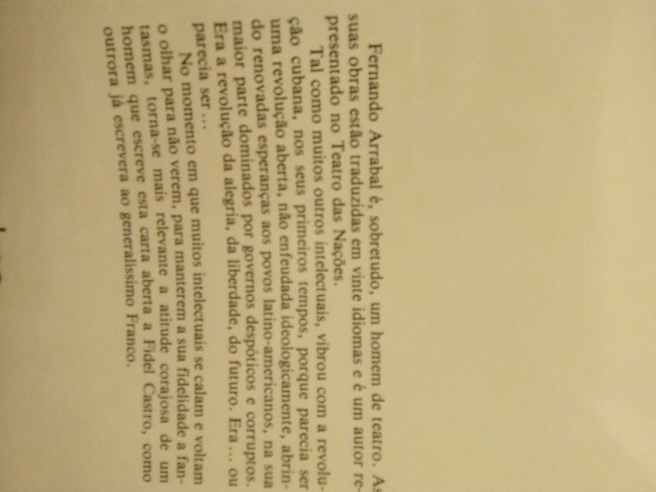 Carta a Fidel Castro ano: 1984 - Arrabal