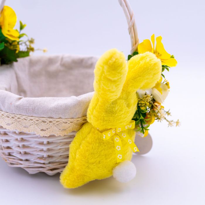 Koszyk wielkanocny dekoracyjny rękodzieło stroik