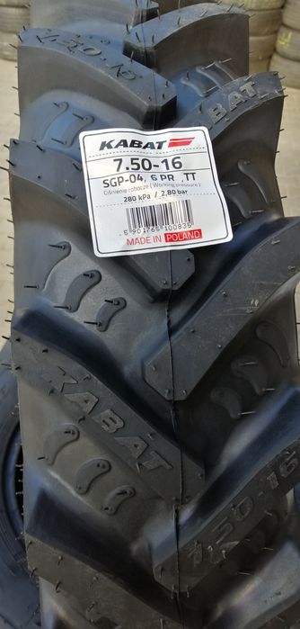 7.50-16 jodełki rolnicze 8PR napędowe jodełka Kabat Polska 750-16