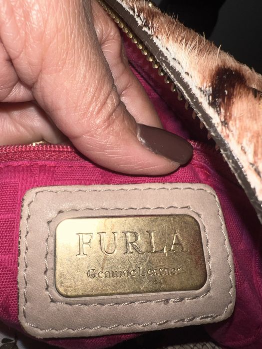 Mala furla pele verdadeira