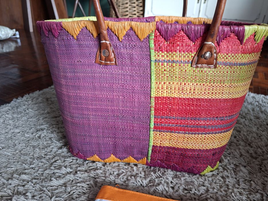 Saco de praia e bolsa pequena