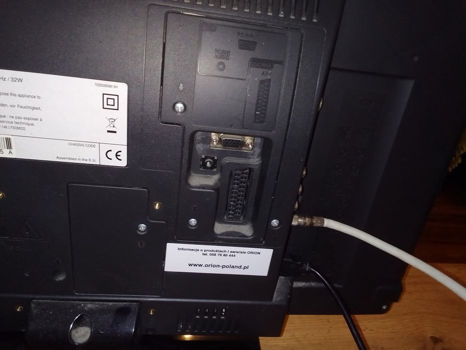 Działający telewizor
