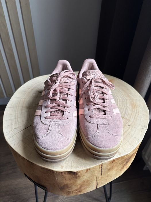Кроссовки adidas gazelle bold пудровый розовый 26 см