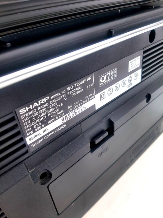 Магнитафон  двухкассетный  Sharp WQ - 238H ( BK )