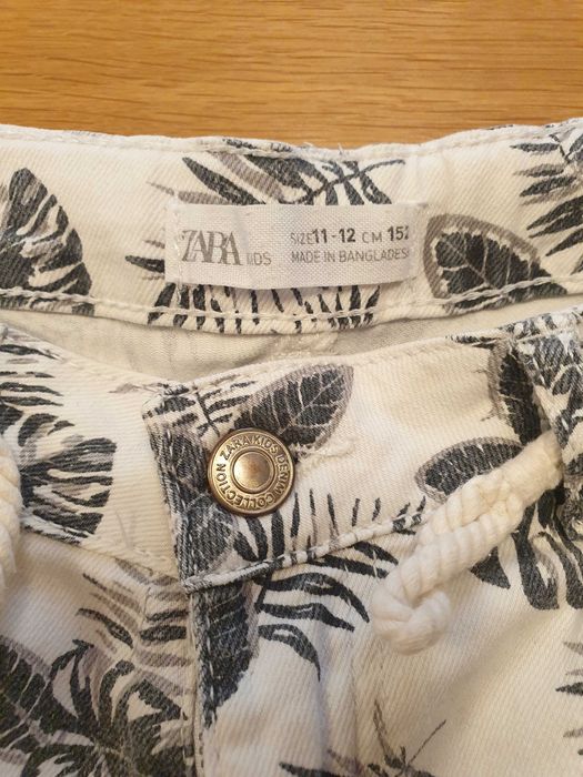 Calções de ganga elástica Zara Kids 11-12 anos (152cm)