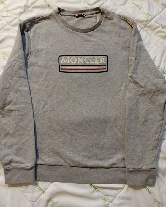Moncler oryginalne lęgit bawełniane regular luksusowe bluzy męskie jak nowe
