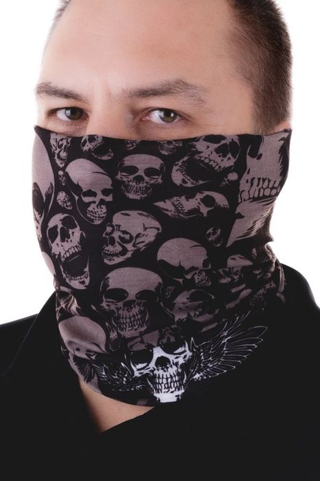komin, chusta z tkaniny ze wzorem full print -rovicky