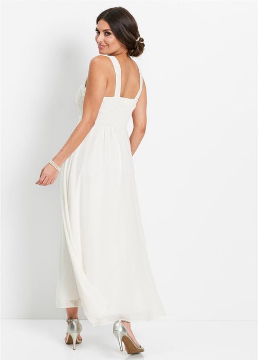 Suknia ślubna ecru 42 XL Bonprix nowa