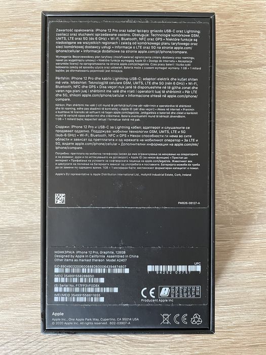 Iphone 12pro, 5 etui, kabel zasilajacy, szkło prywatyzujace