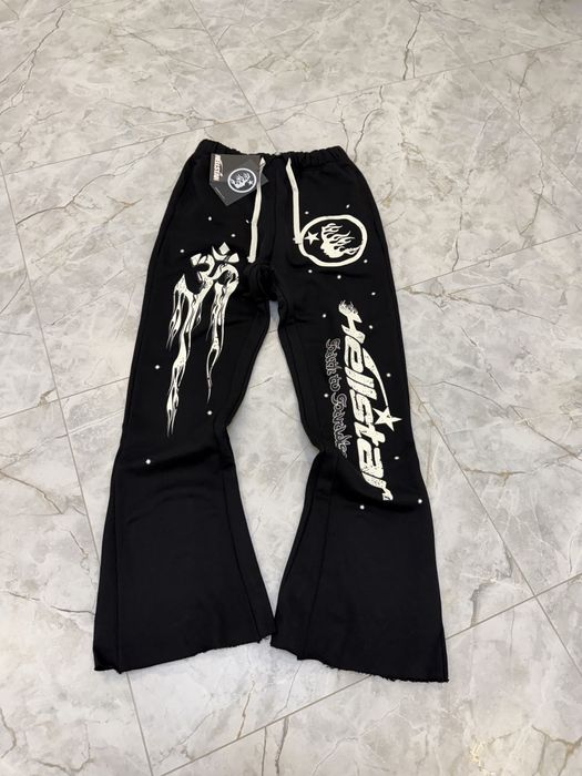 Штани Hellstar Flared Pants Black Distressed