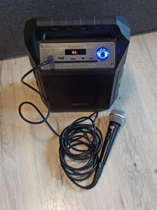 Zestaw karaoke na Sylwestra duży głośnik mikrofon urodziny Sylwester k