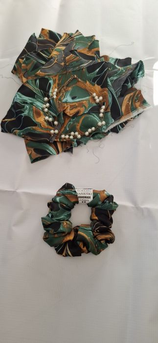 Nowość gumki scrunchies jedwab