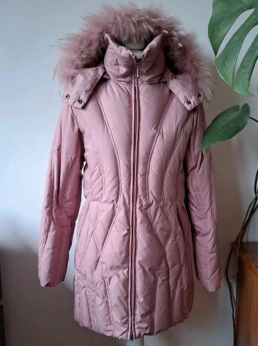 Płaszcz puchowy puch naturalny Monnari M różowy