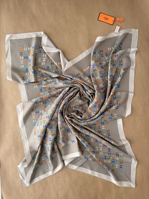 Платок шовк Hermes хустка  90/90см 7 кольорів